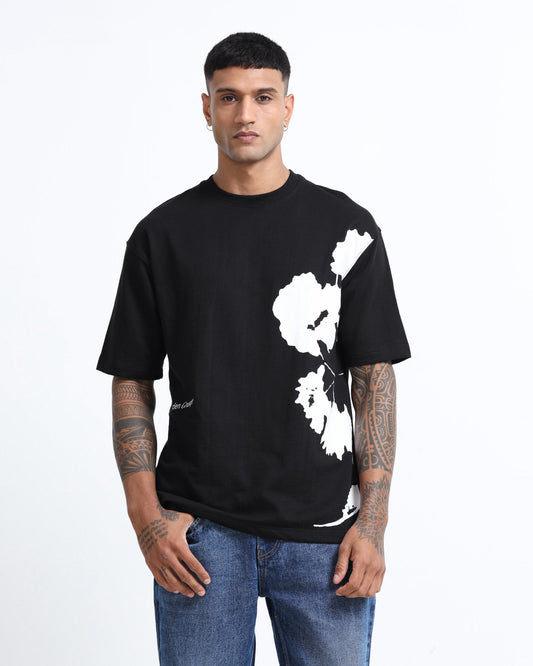 ECLECTIC REALM BLACK TEE - Relaxed Fit