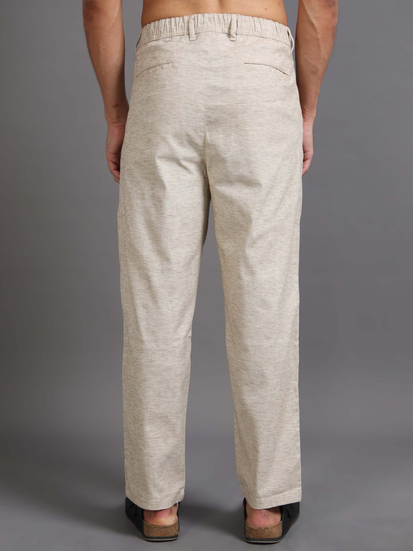 Versatile Pleated Trouser In Beige