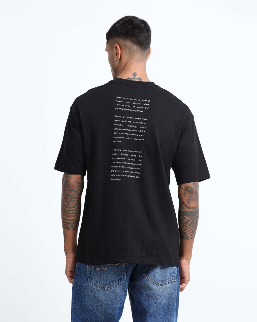 ECLECTIC REALM BLACK TEE - Relaxed Fit