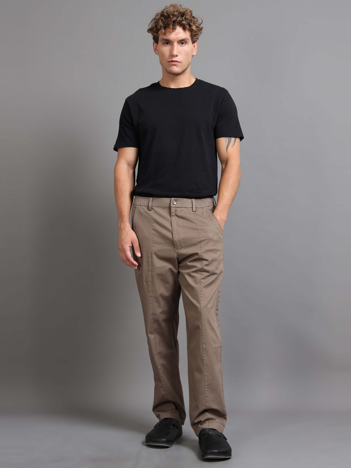 Easy Stride Trouser In Khaki