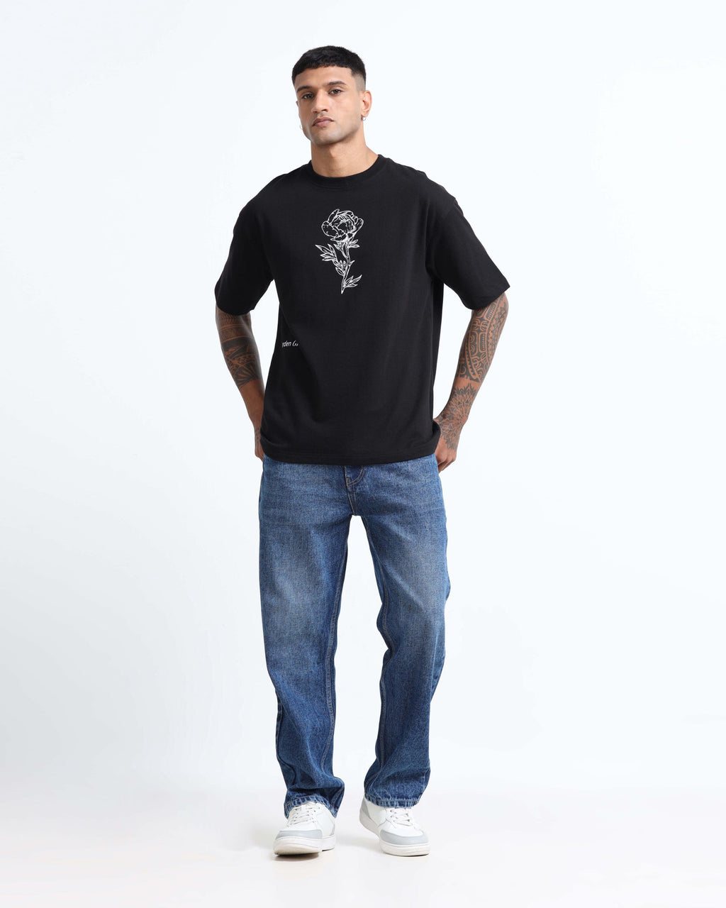 REIMAGINE BLACK TEE - Relaxed Fit