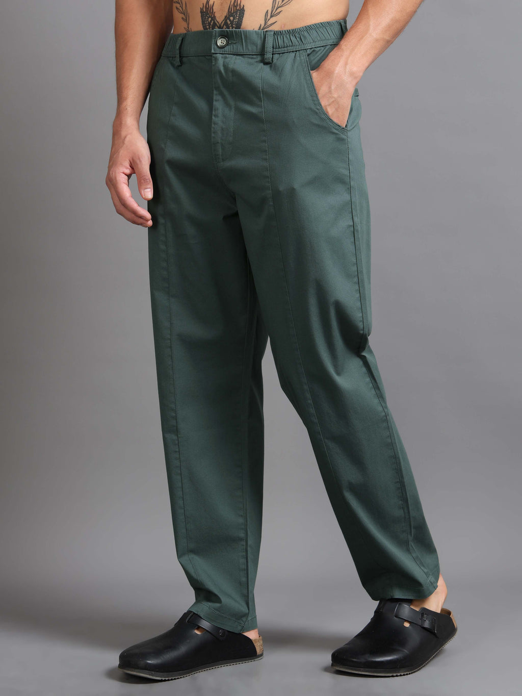Easy Stride Trouser In Olive