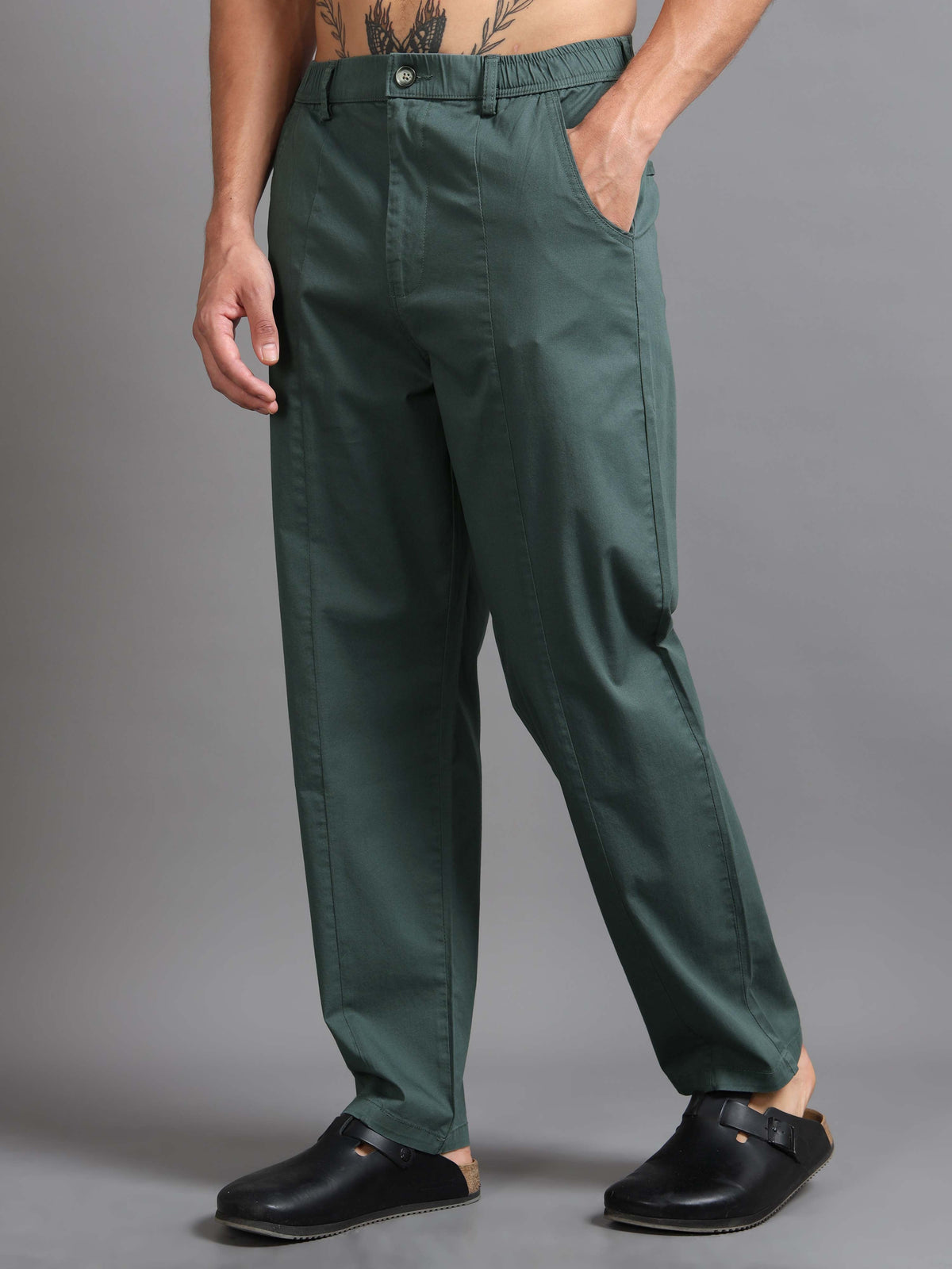 Easy Stride Trouser In Olive