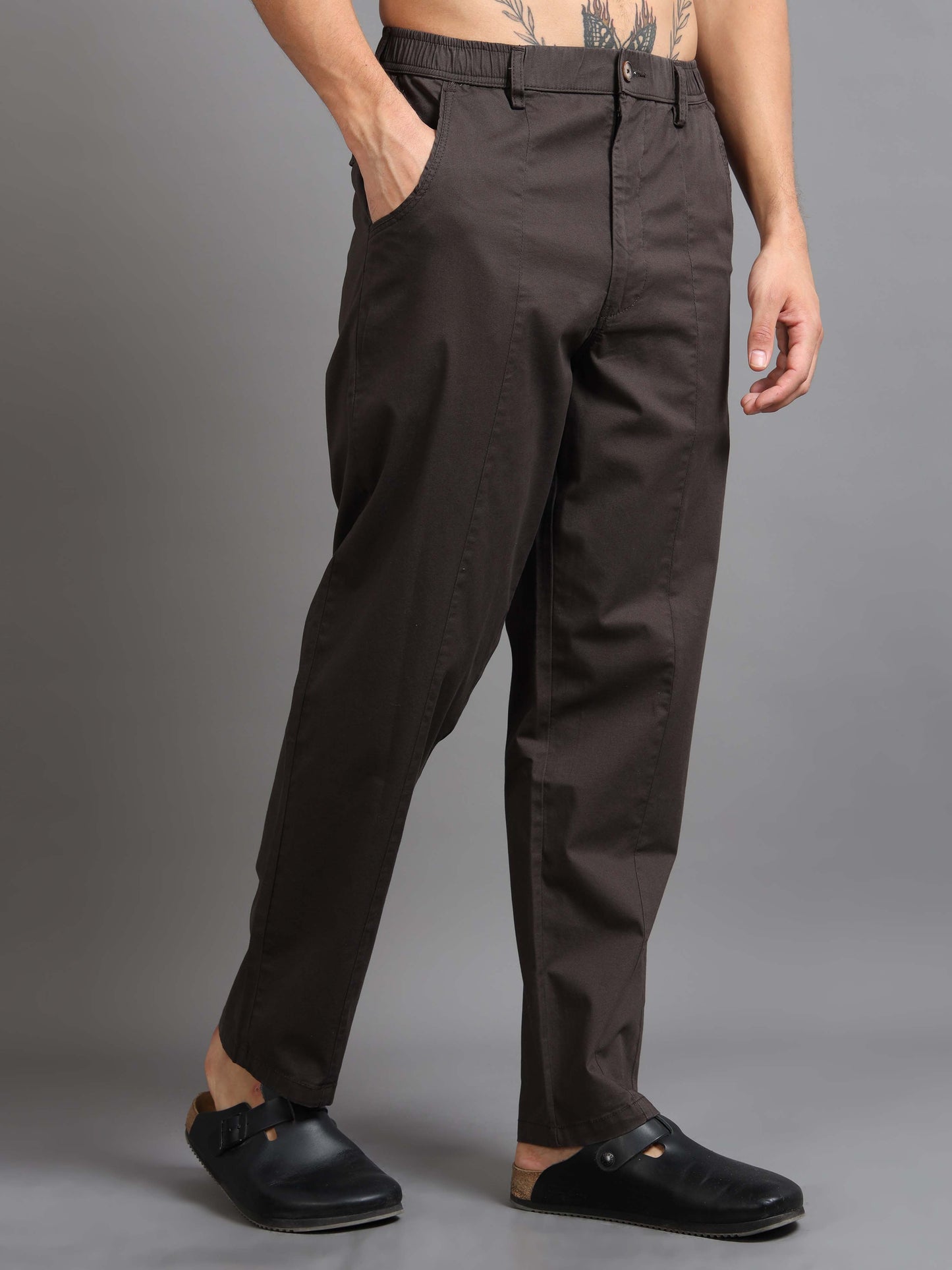 Easy Stride Trouser In Coffee
