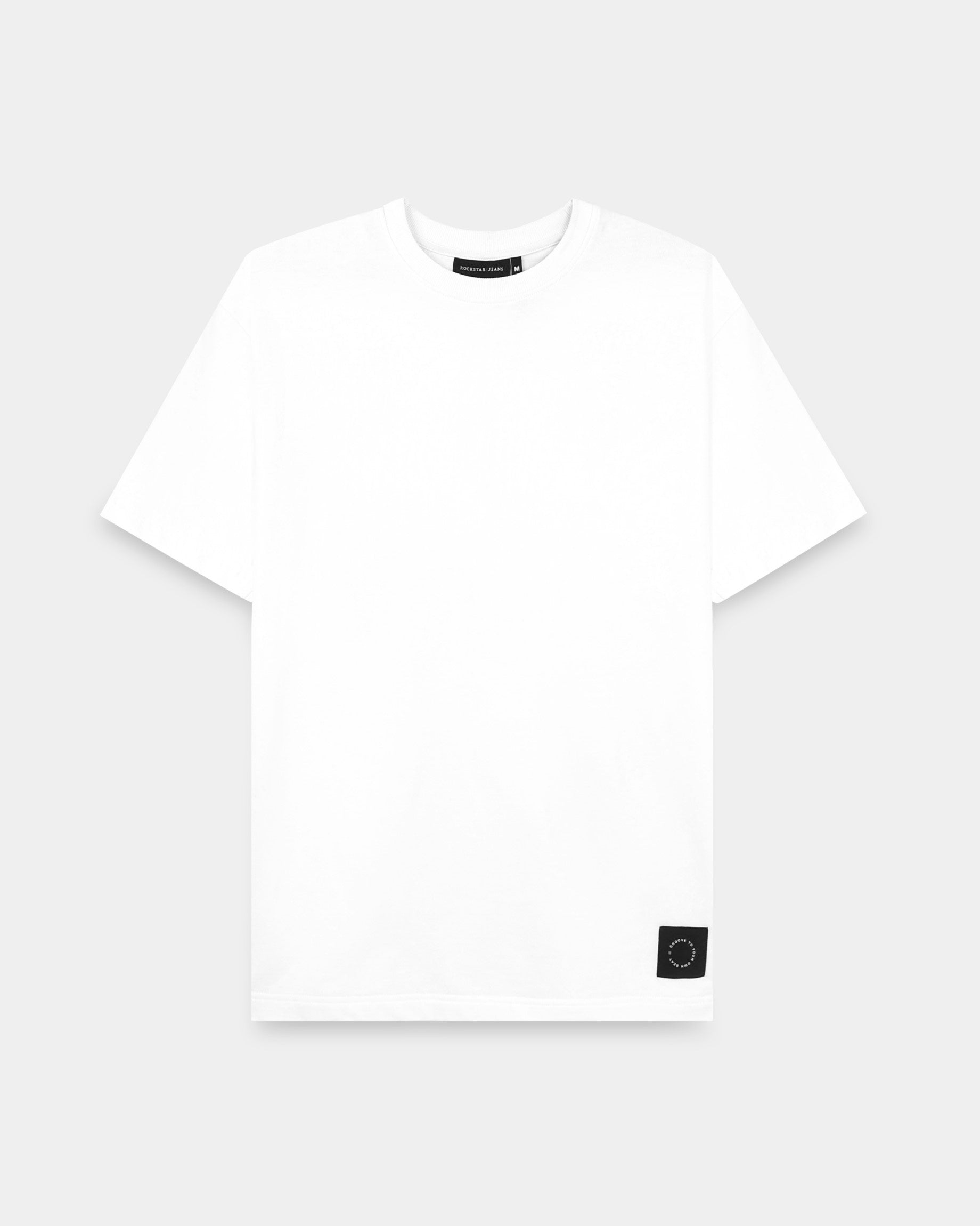THE GROOVE White Basic Tee - Relaxed Fit