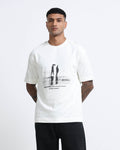 DISCOVERING OFF WHITE TEE - Relaxed Fit