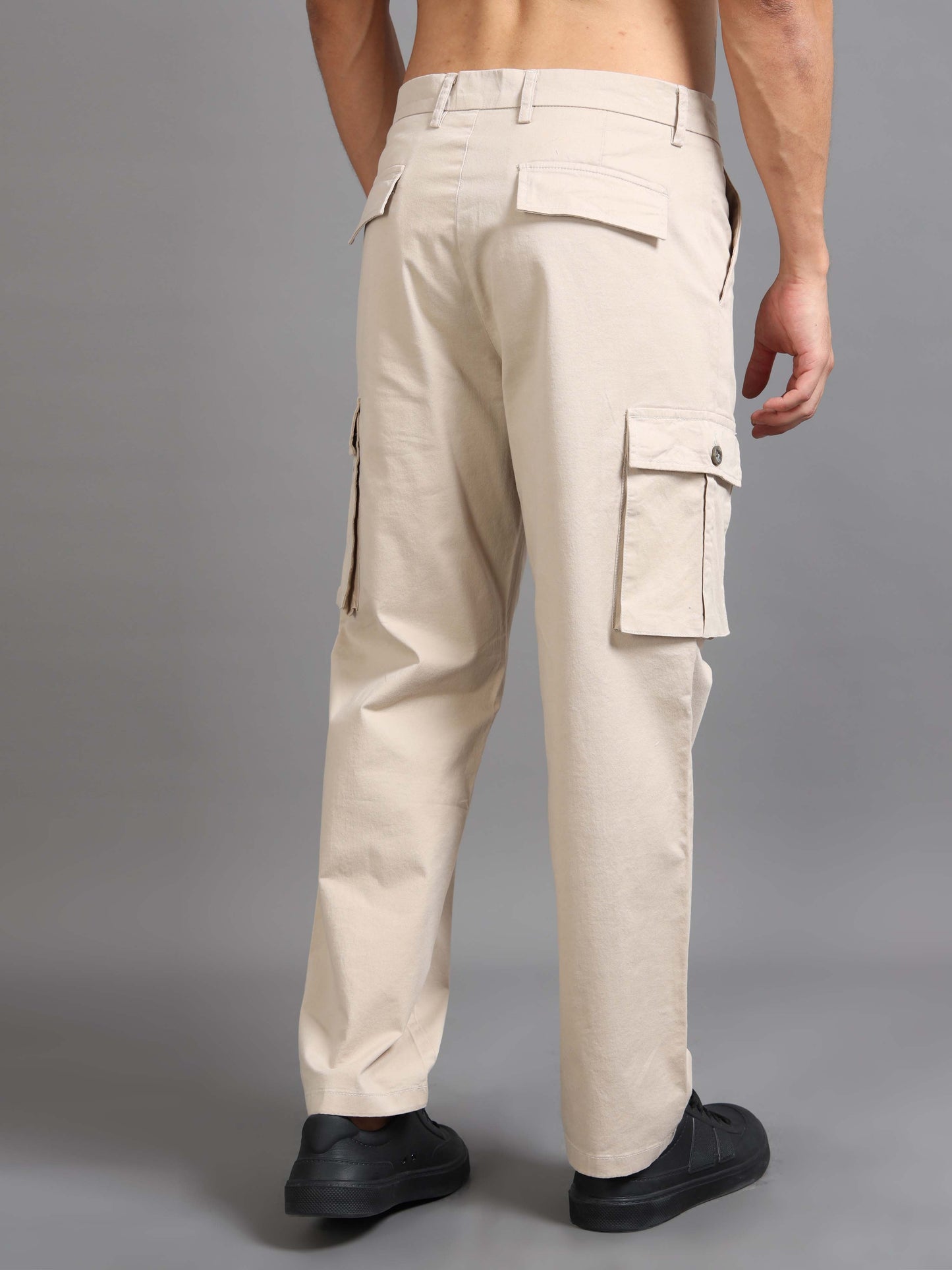 Finest Twill Baggy Fit Cargo In Cream