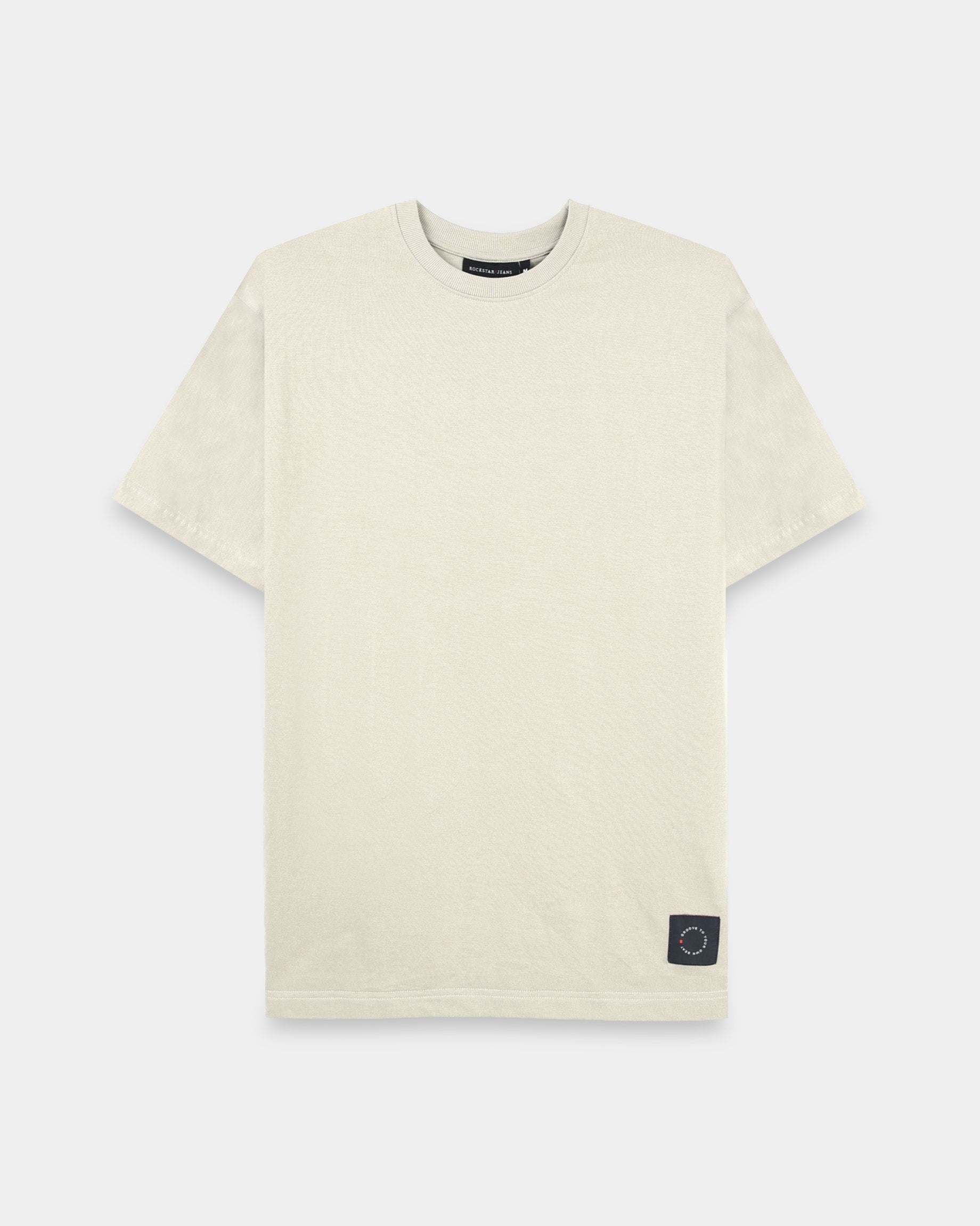THE GROOVE Light Grey Basic Tee - Relaxed Fit
