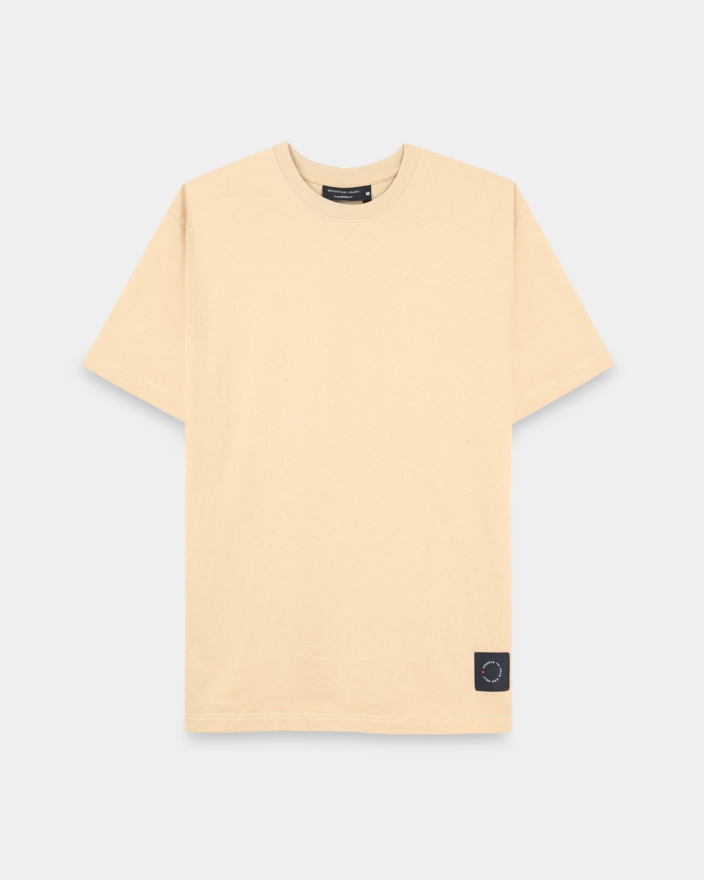 THE GROOVE Beige Basic Tee - Relaxed Fit