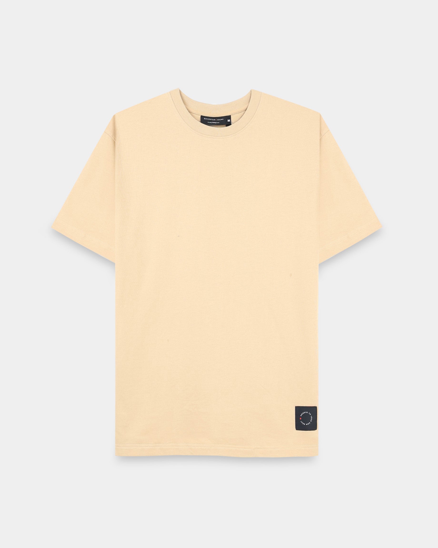 THE GROOVE Beige Basic Tee - Relaxed Fit
