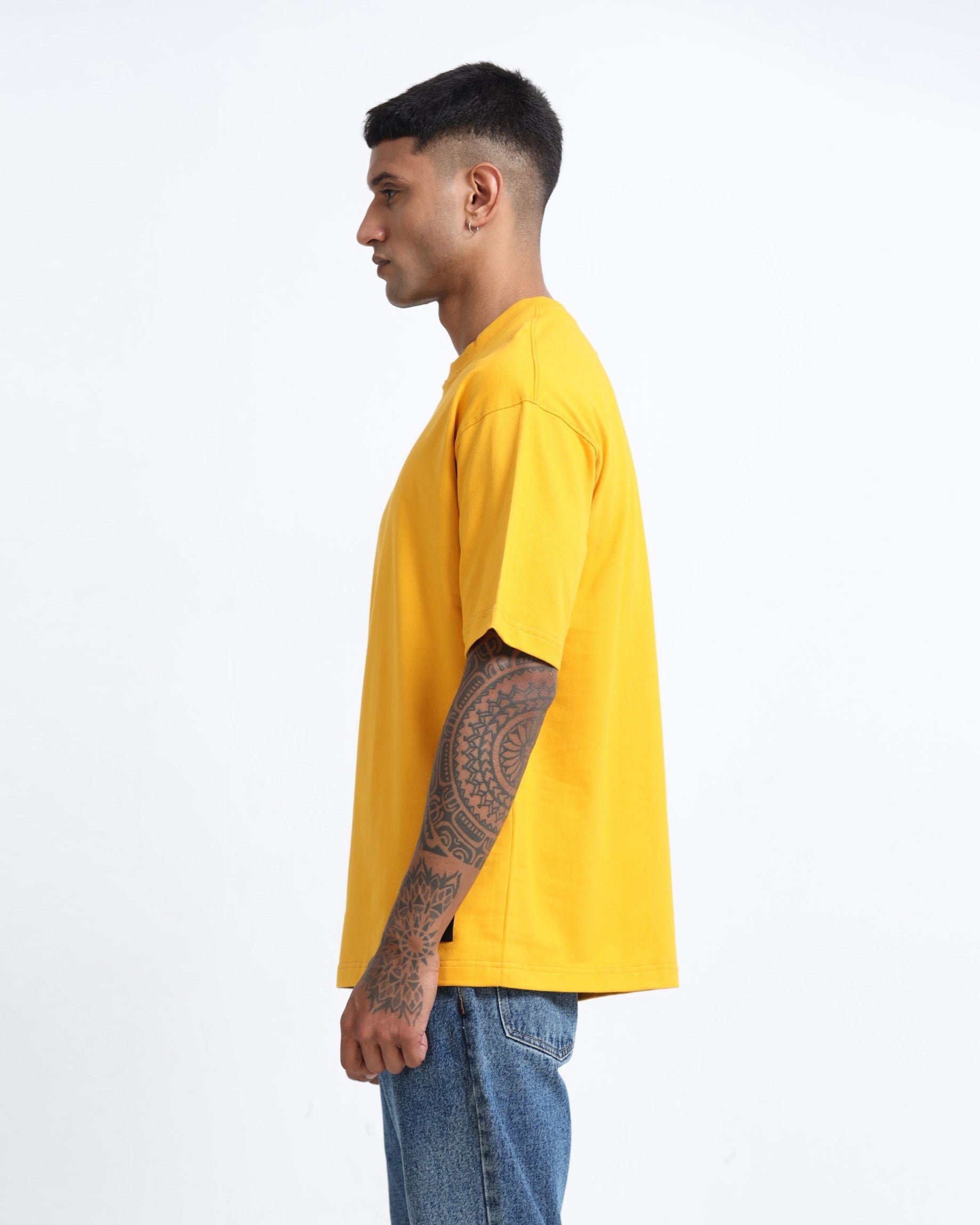 THE GROOVE Yellow Basic Tee - Relaxed Fit