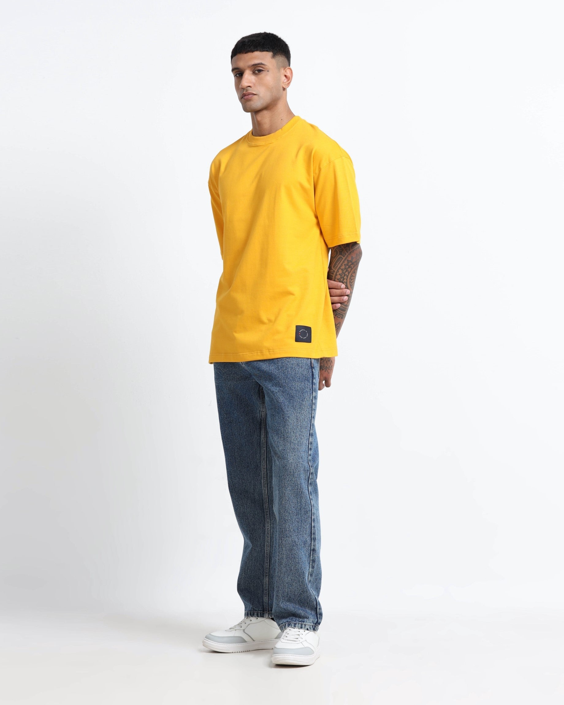 THE GROOVE Yellow Basic Tee - Relaxed Fit