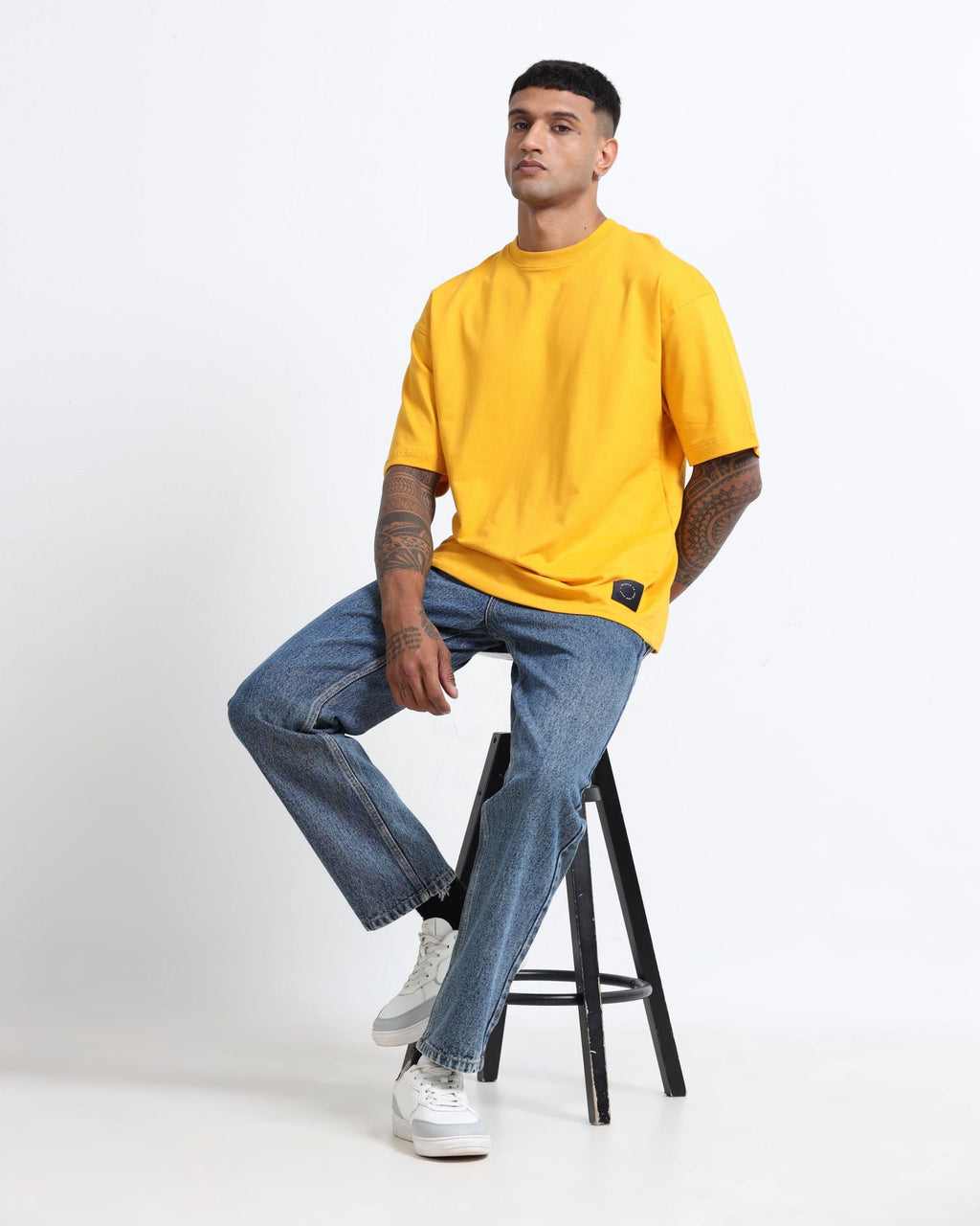 THE GROOVE Yellow Basic Tee - Relaxed Fit