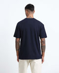 THE GROOVE Navy Blue Basic Tee - Relaxed Fit