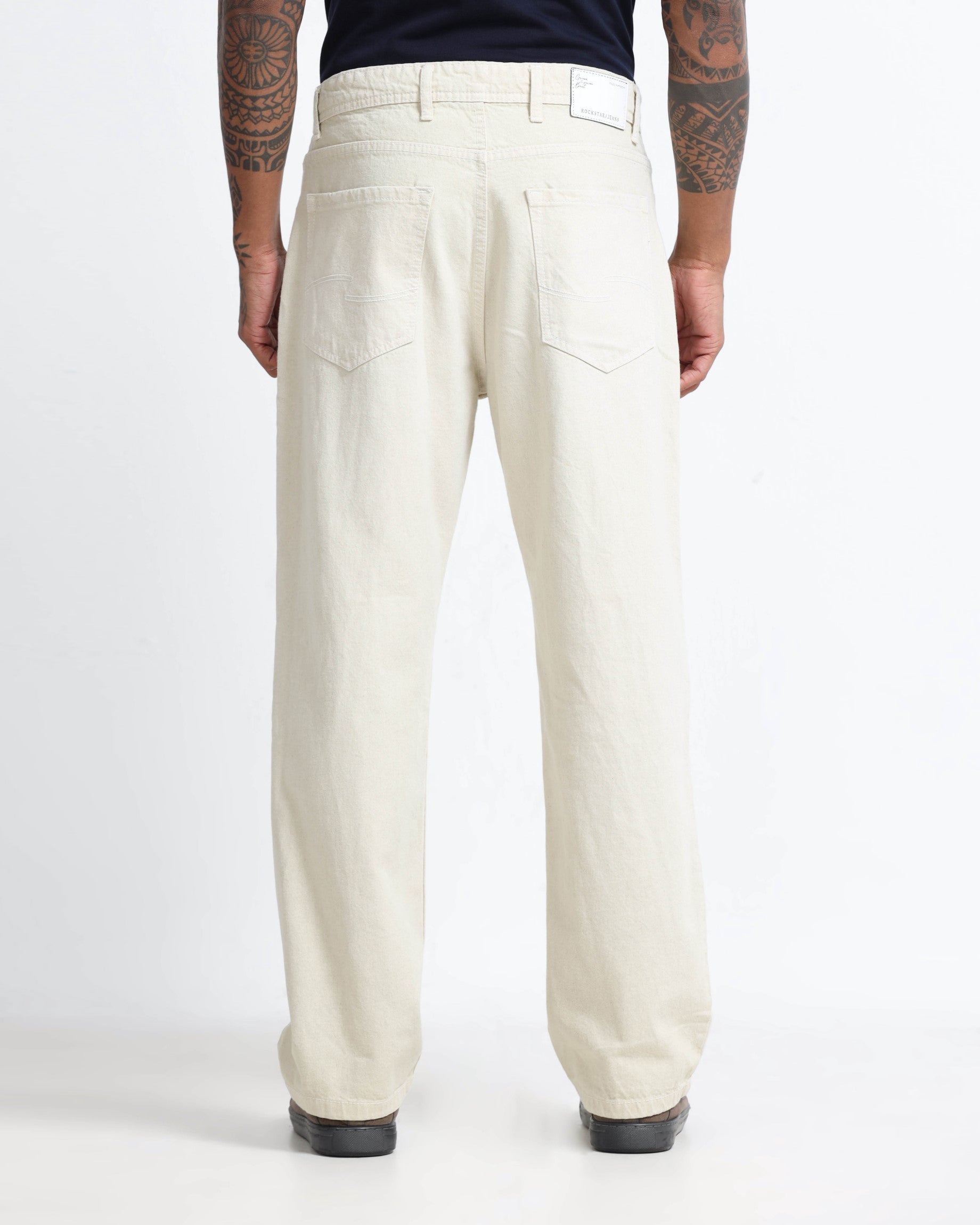 SIGNATURE IVORY DENIM - Straight fit