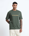 WELLNESS IN BLOOM FOREST GREEN TEE - Relaxed Fit