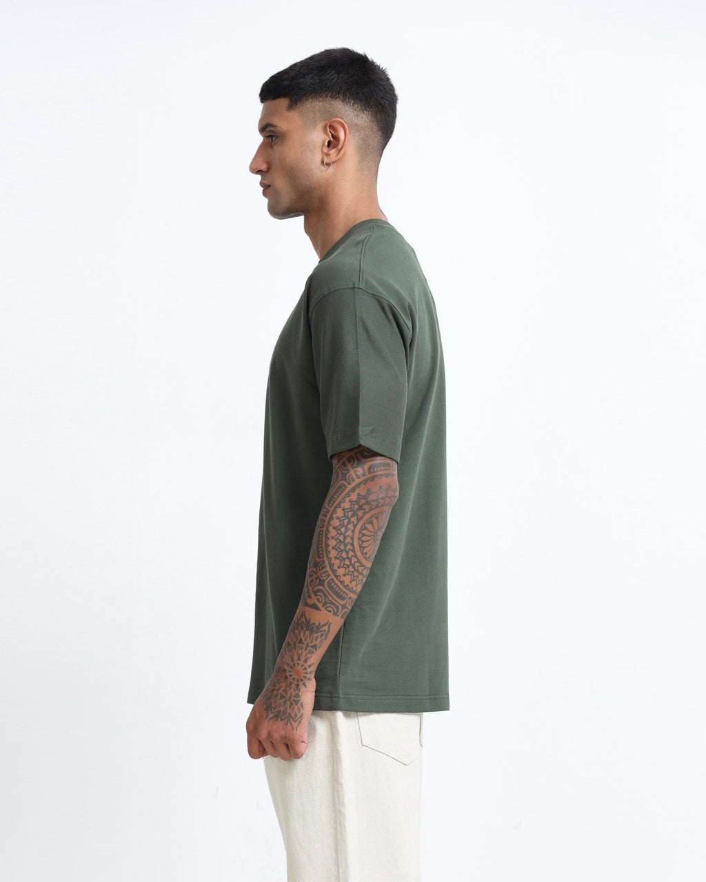 THE GROOVE Forest Green Basic Tee - Relaxed Fit