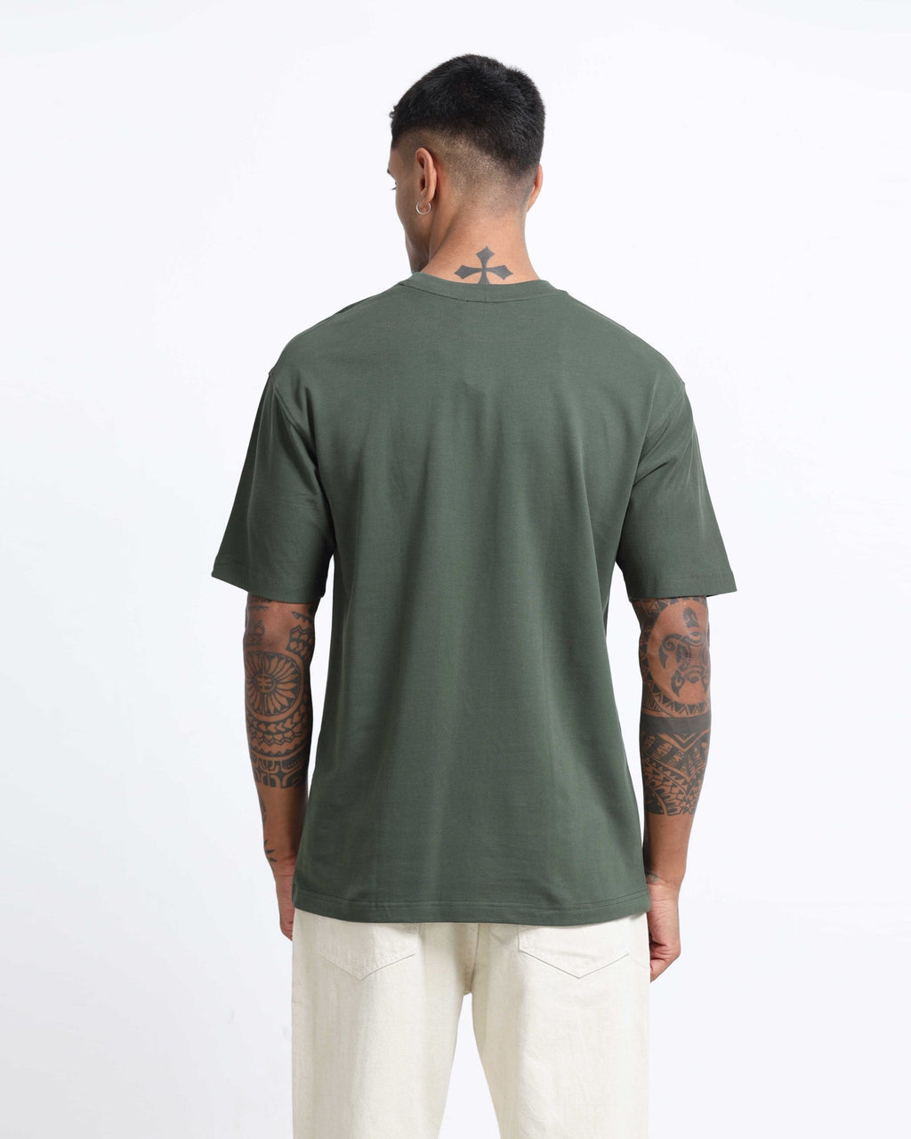 THE GROOVE Forest Green Basic Tee - Relaxed Fit
