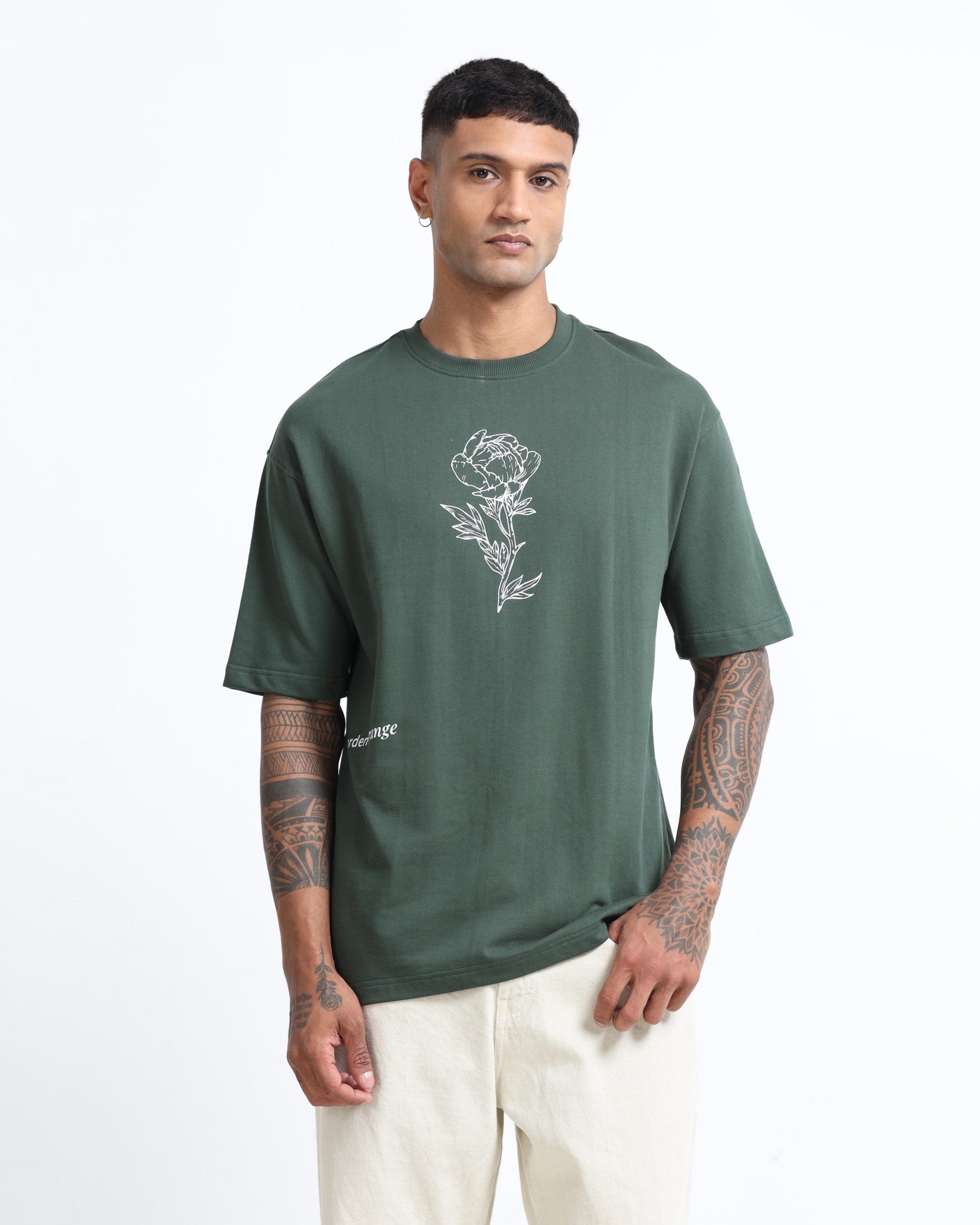 REIMAGINE FOREST GREEN TEE - Relaxed Fit