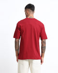 THE GROOVE Maroon Basic Tee - Relaxed Fit