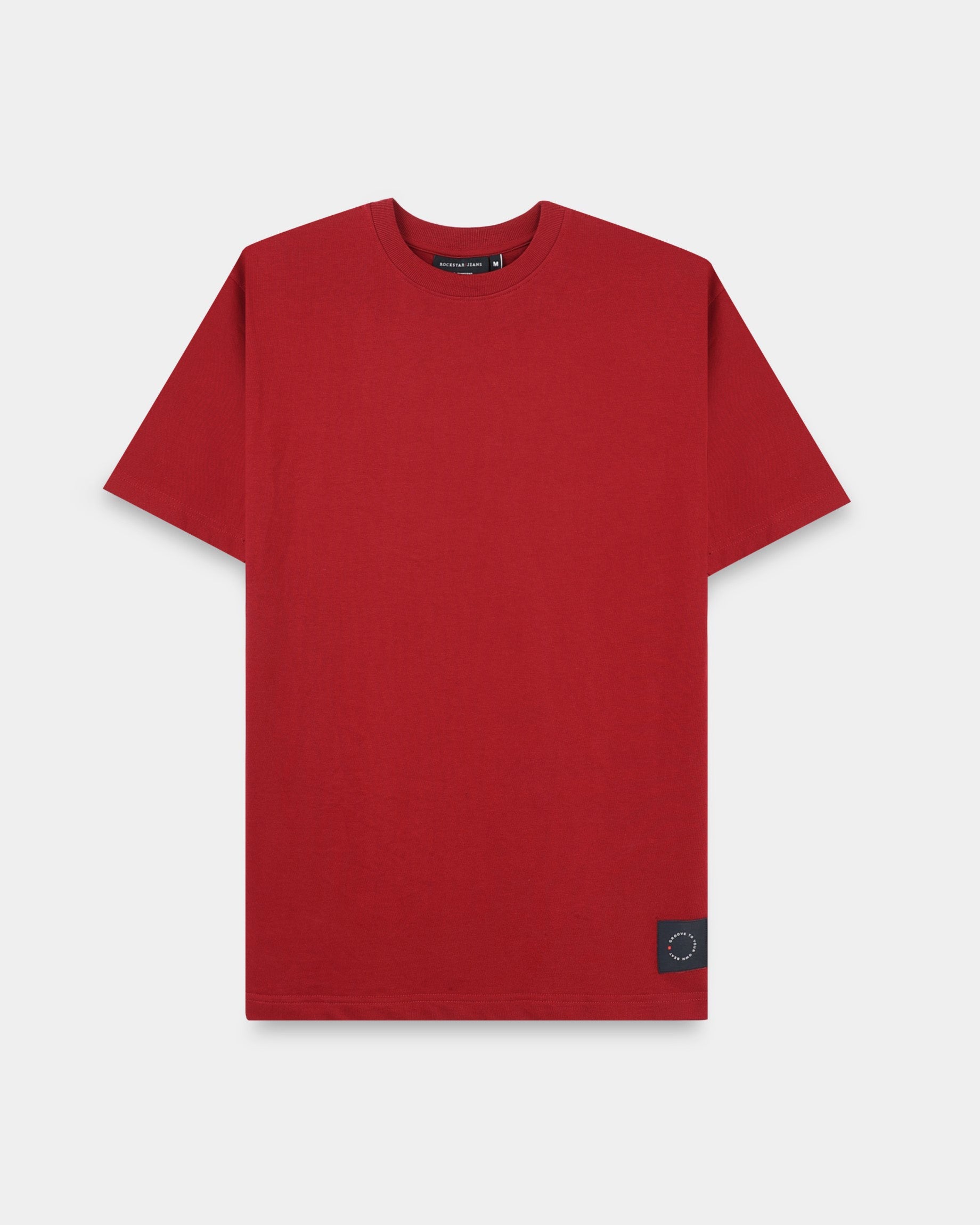 THE GROOVE Maroon Basic Tee - Relaxed Fit