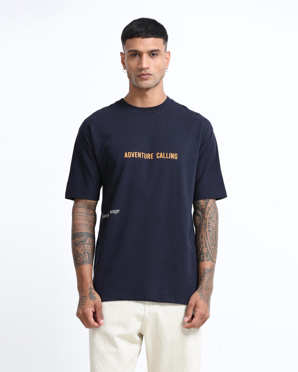 LIFE IS GOOD NAVY BLUE TEE - Relaxed Fit