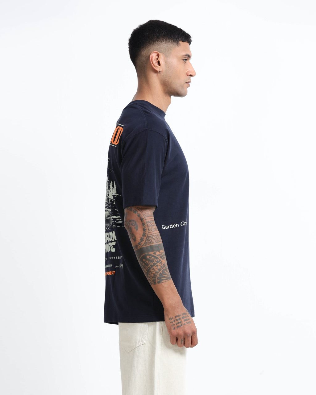 LIFE IS GOOD NAVY BLUE TEE - Relaxed Fit