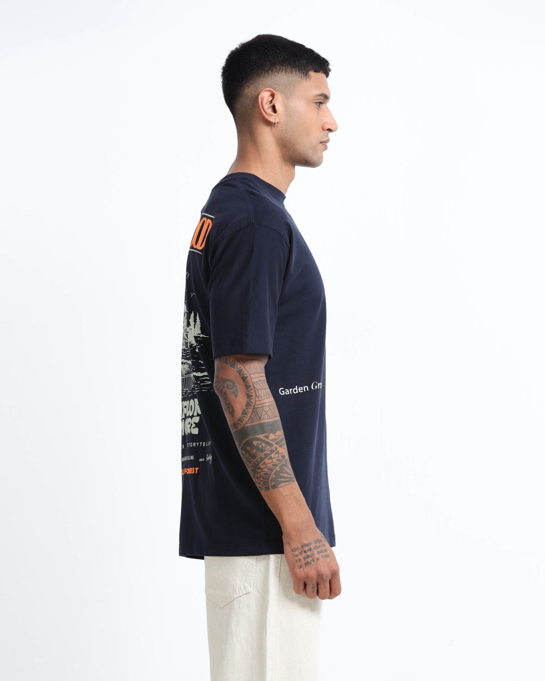 LIFE IS GOOD NAVY BLUE TEE - Relaxed Fit