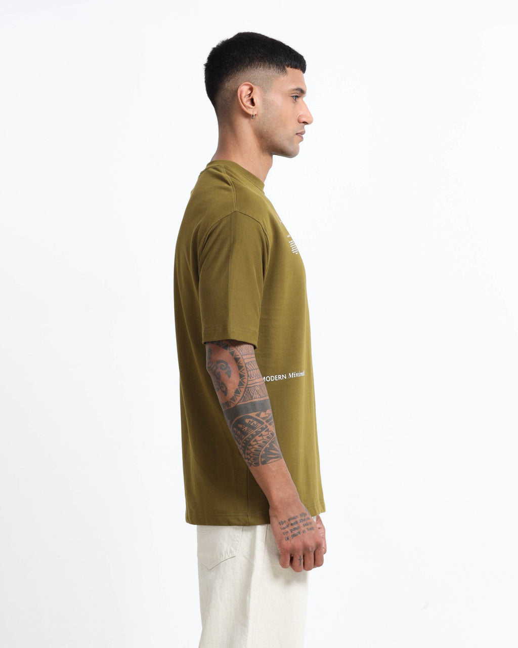 BALANCE OF THOUGHT MOSS GREEN TEE - Relaxed Fit