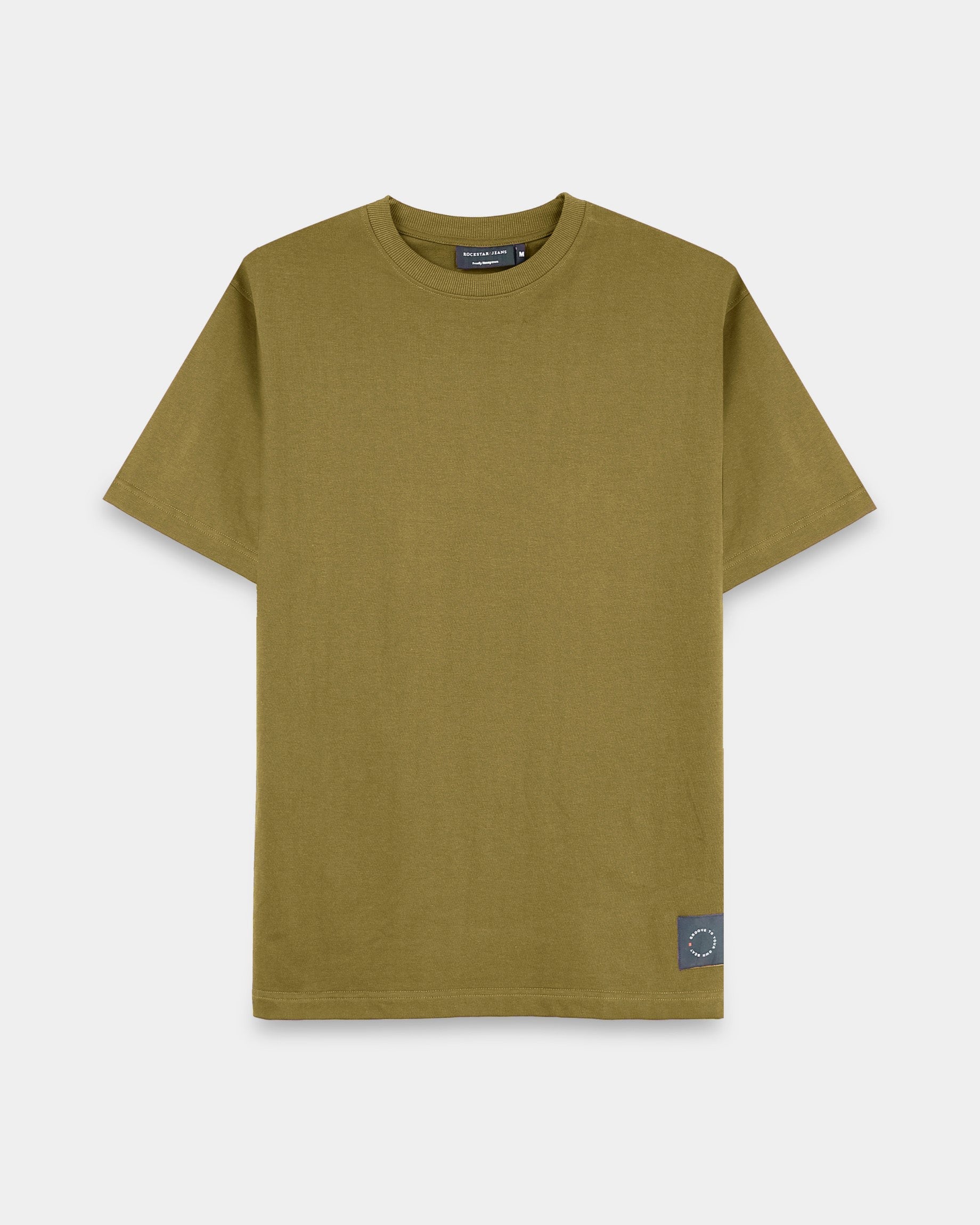 THE GROOVE Green Basic Tee - Relaxed Fit