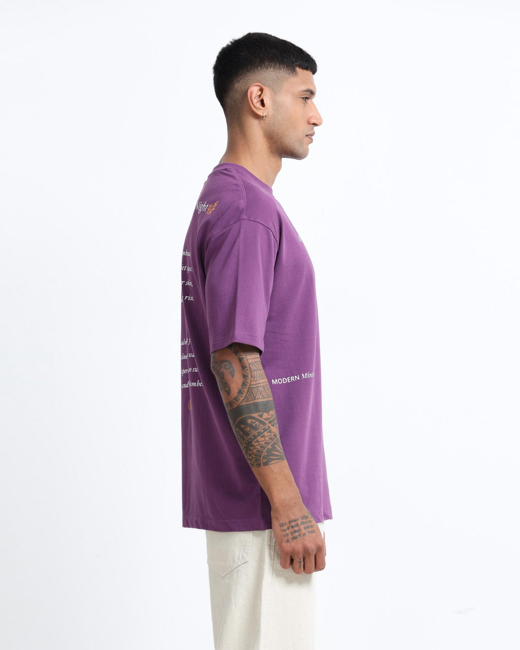WHISPERS OF THE NIGHT PURPLE TEE - Relaxed Fit