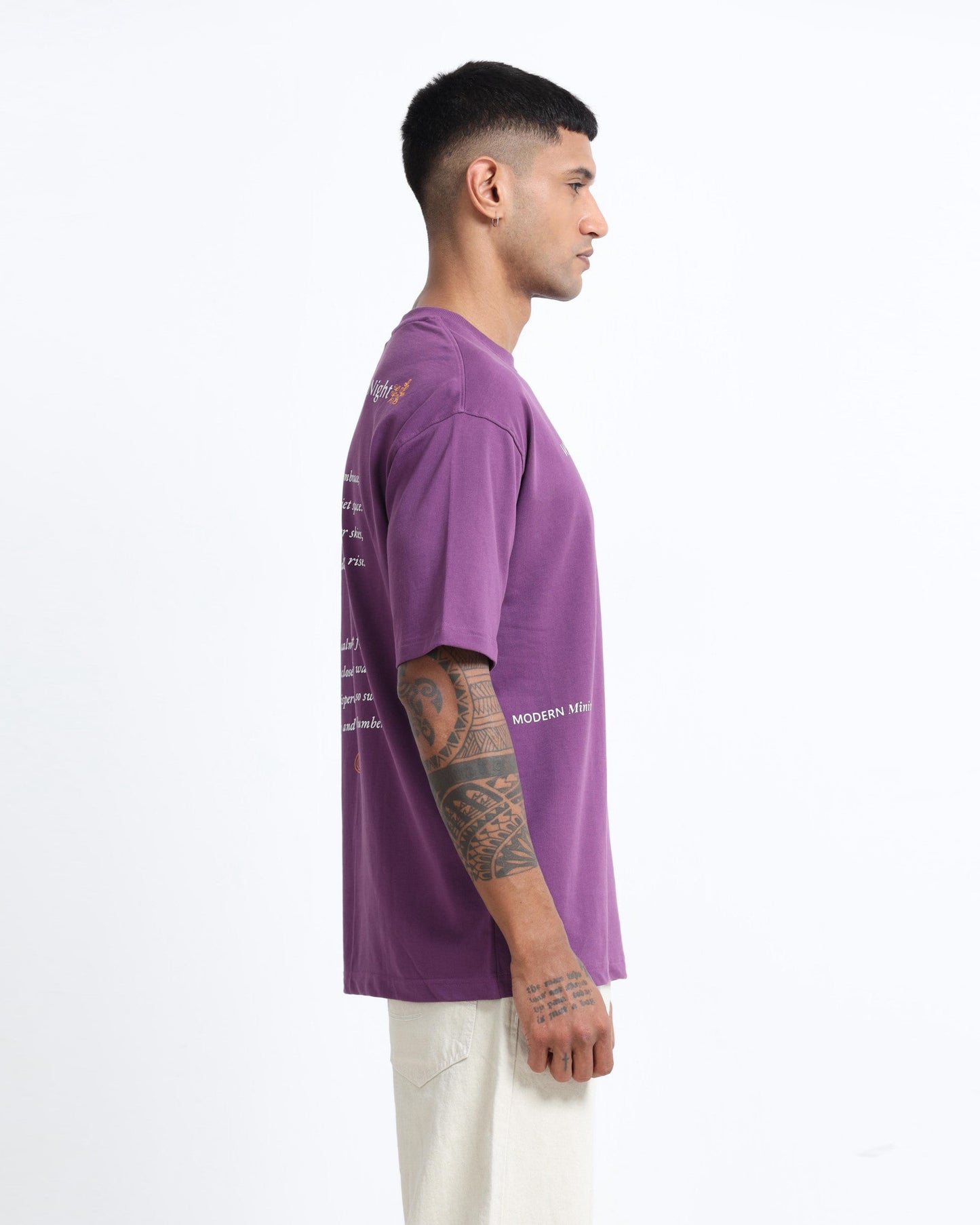 WHISPERS OF THE NIGHT PURPLE TEE - Relaxed Fit