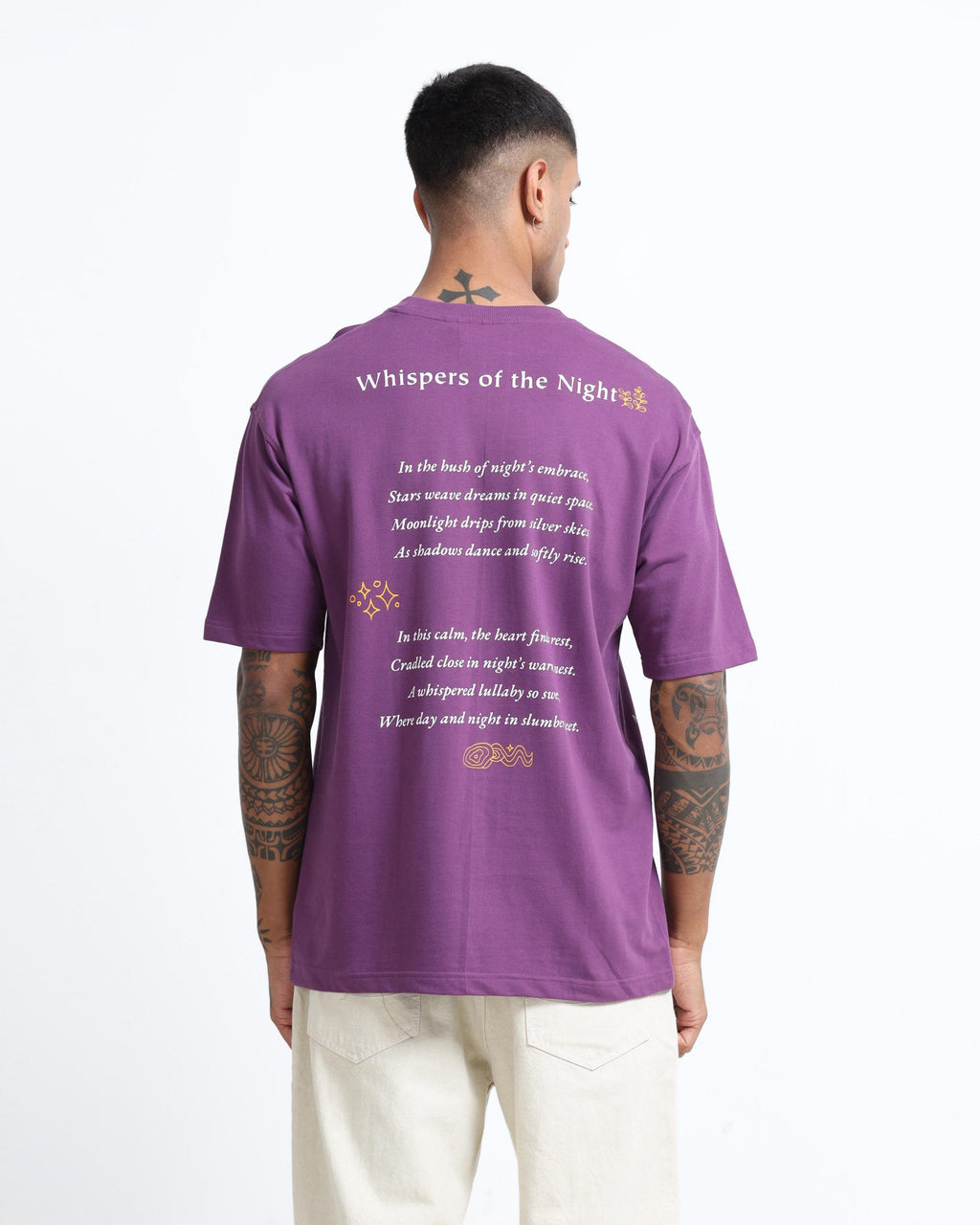 WHISPERS OF THE NIGHT PURPLE TEE - Relaxed Fit