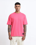 THE GROOVE Pink Basic Tee - Relaxed Fit