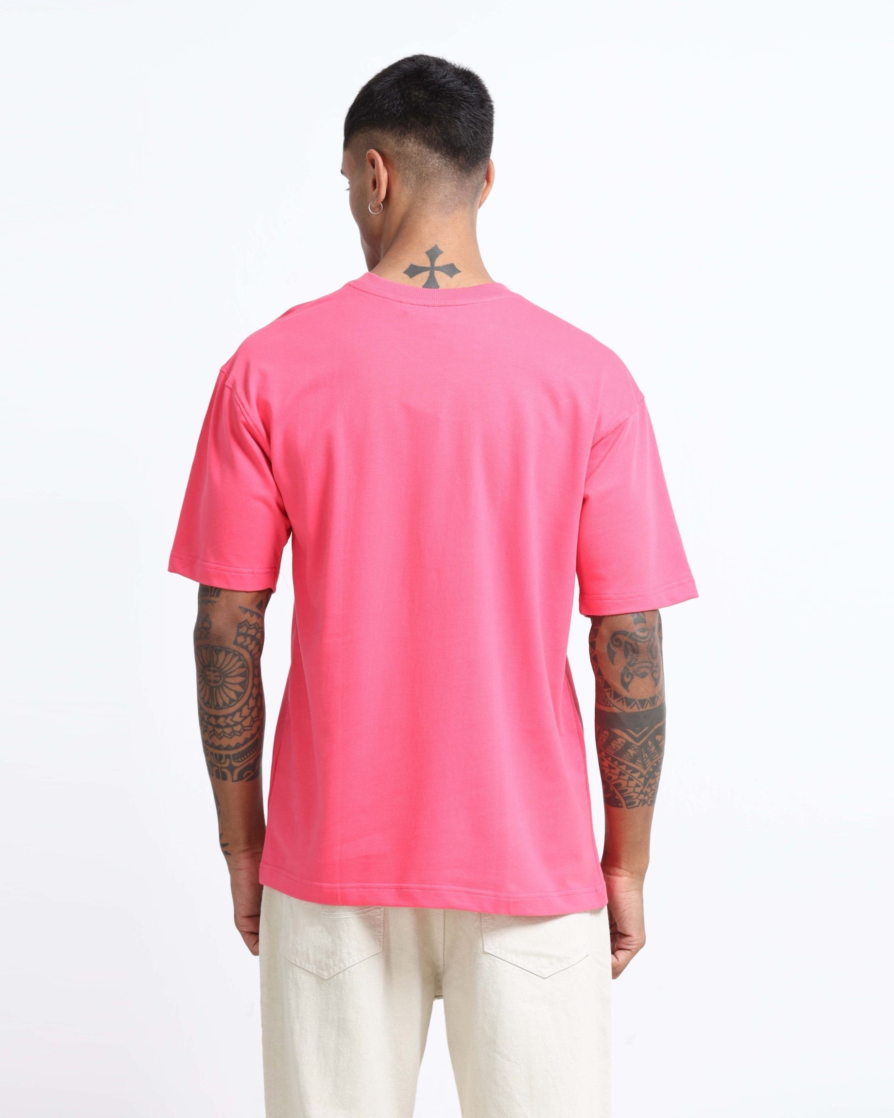 THE GROOVE Pink Basic Tee - Relaxed Fit