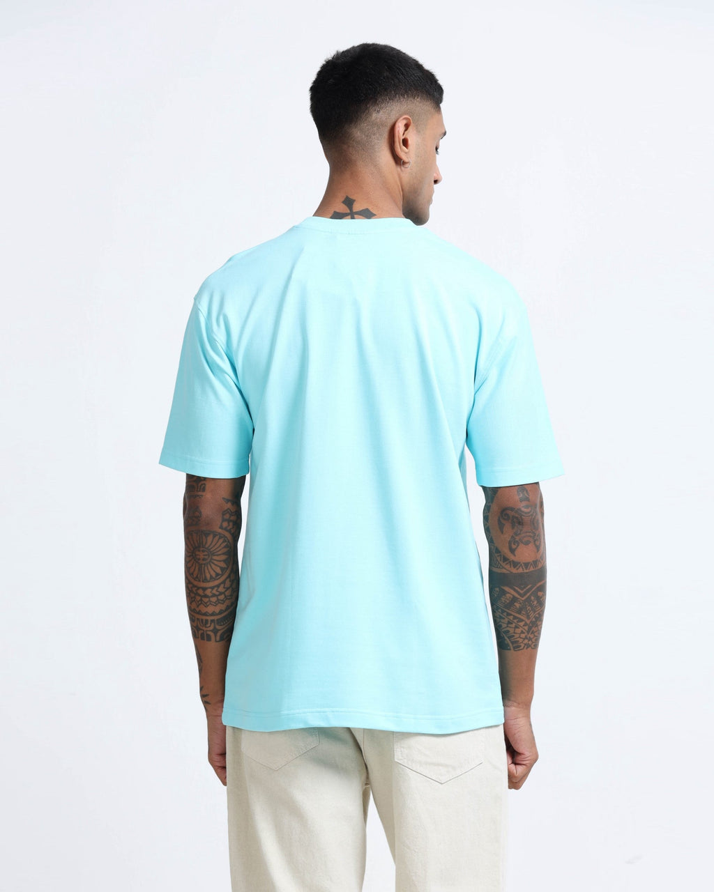 THE GROOVE Blue Basic Tee -  Relaxed Fit
