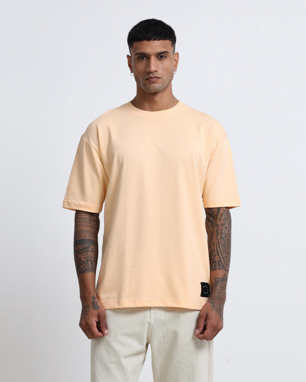THE GROOVE Peach Basic Tee - Relaxed Fit