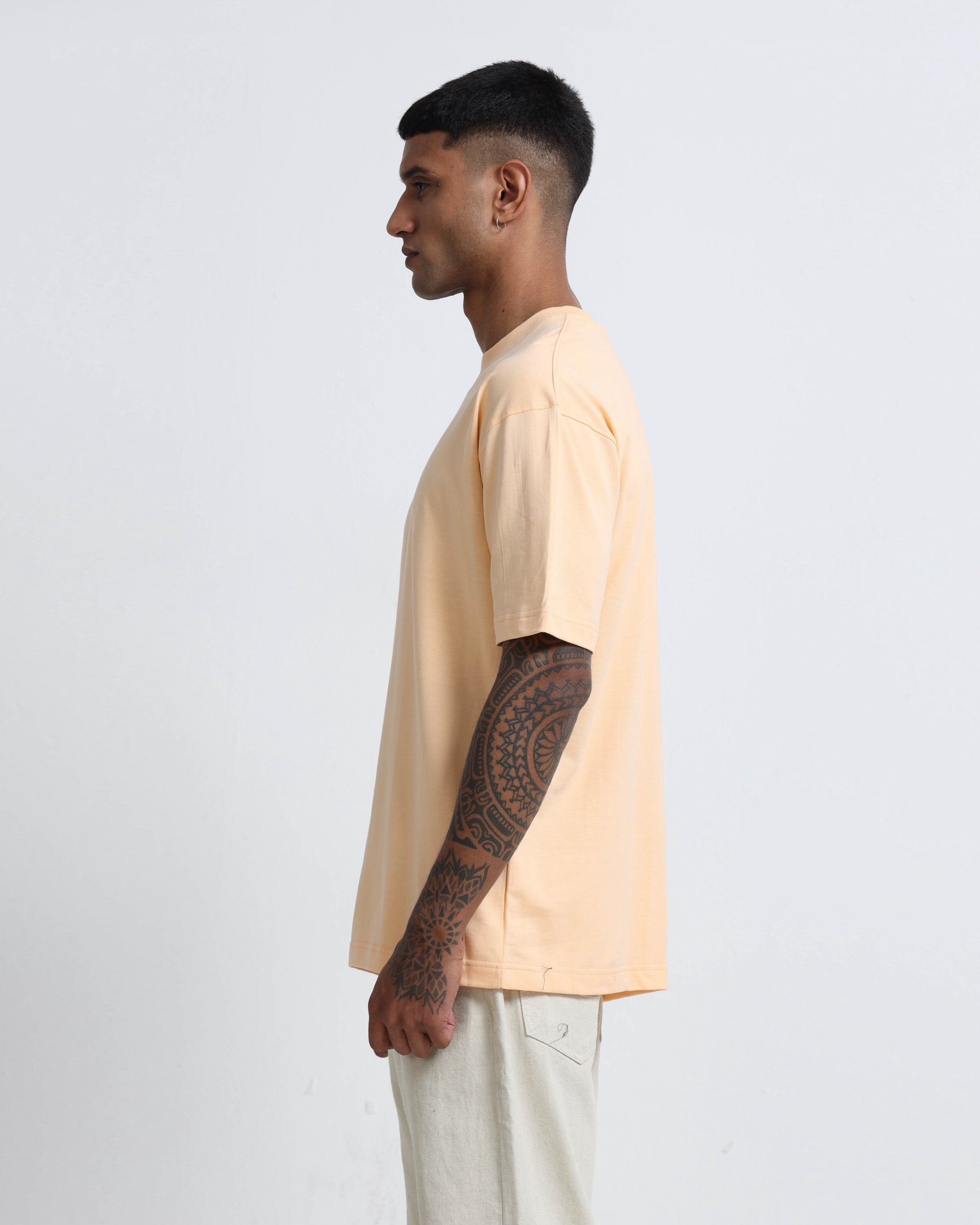 THE GROOVE Peach Basic Tee - Relaxed Fit