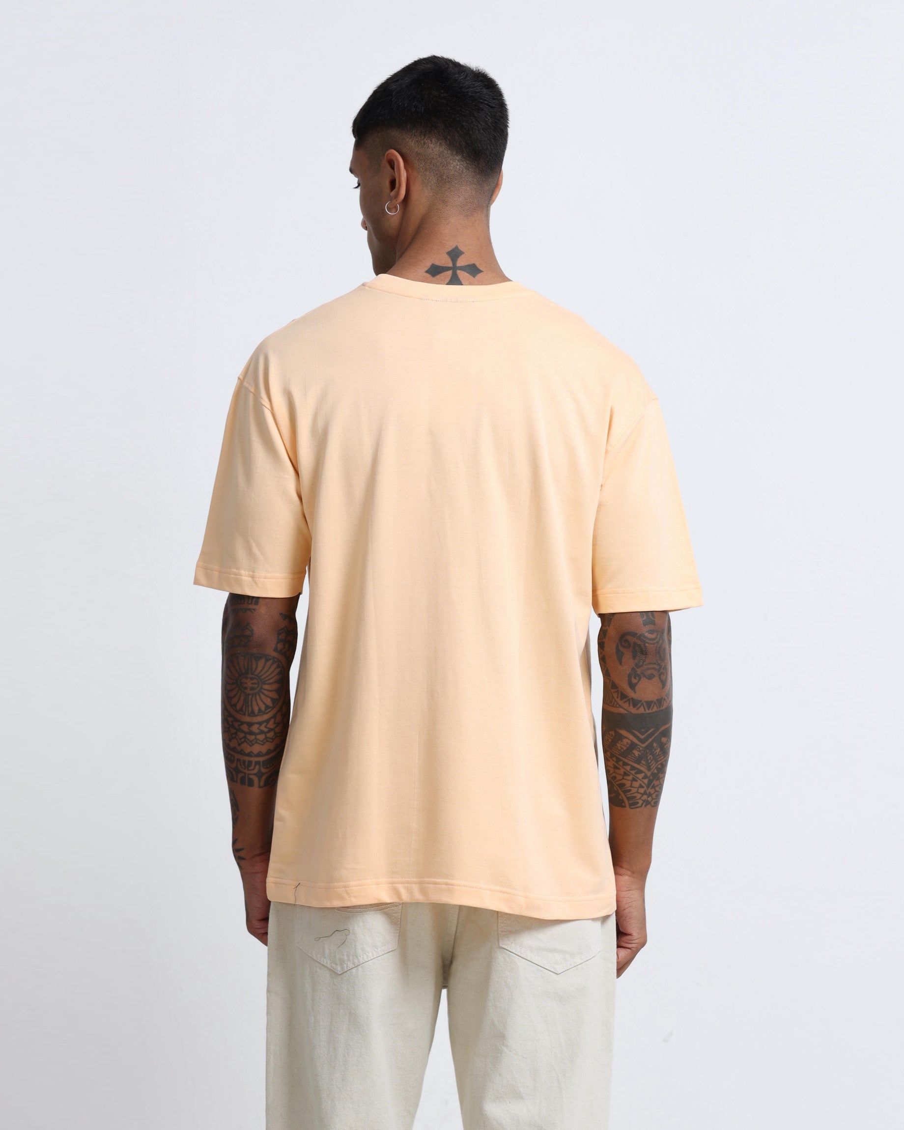 THE GROOVE Peach Basic Tee - Relaxed Fit
