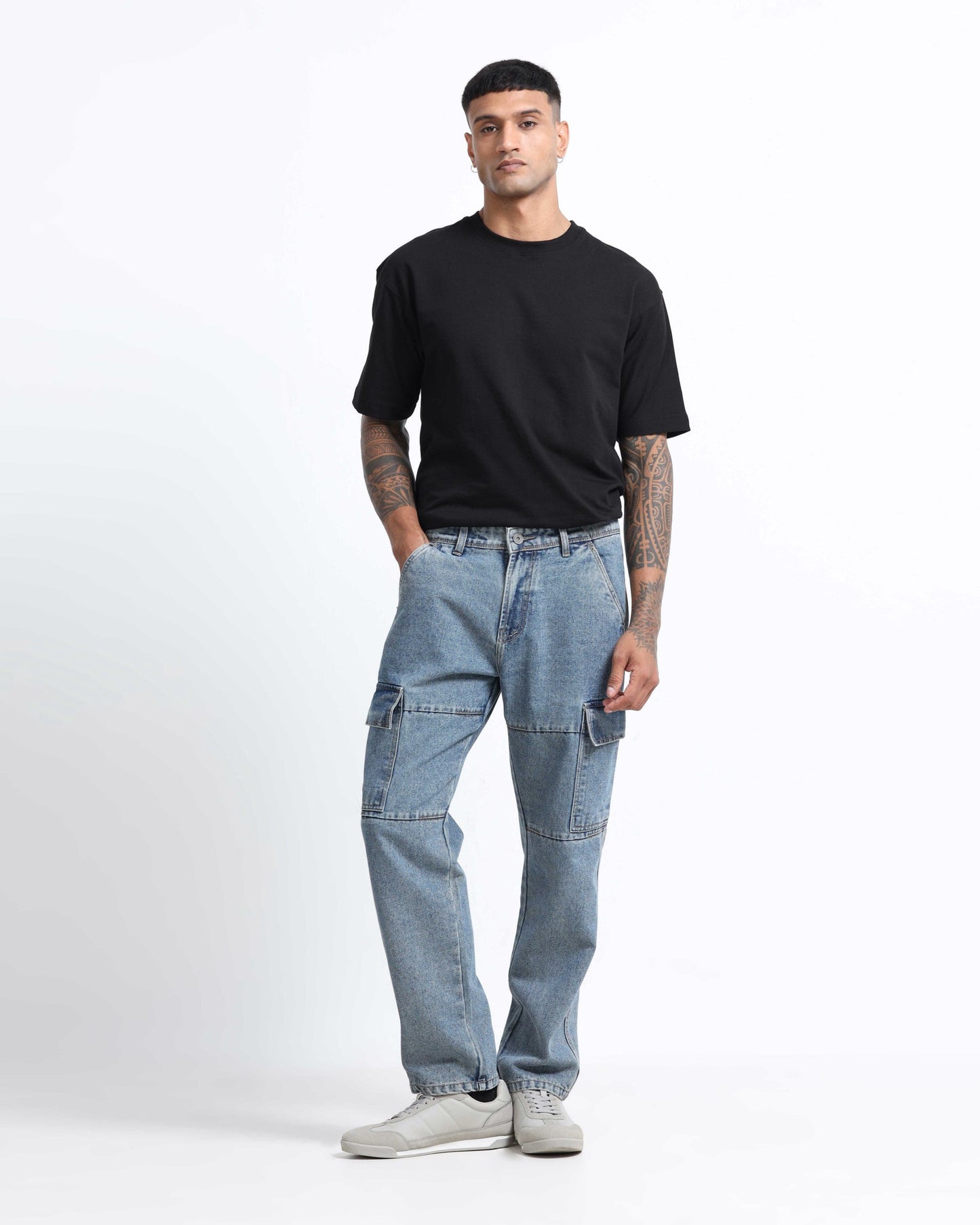 NOMAD LIGHT BLUE DENIM - Relaxed fit