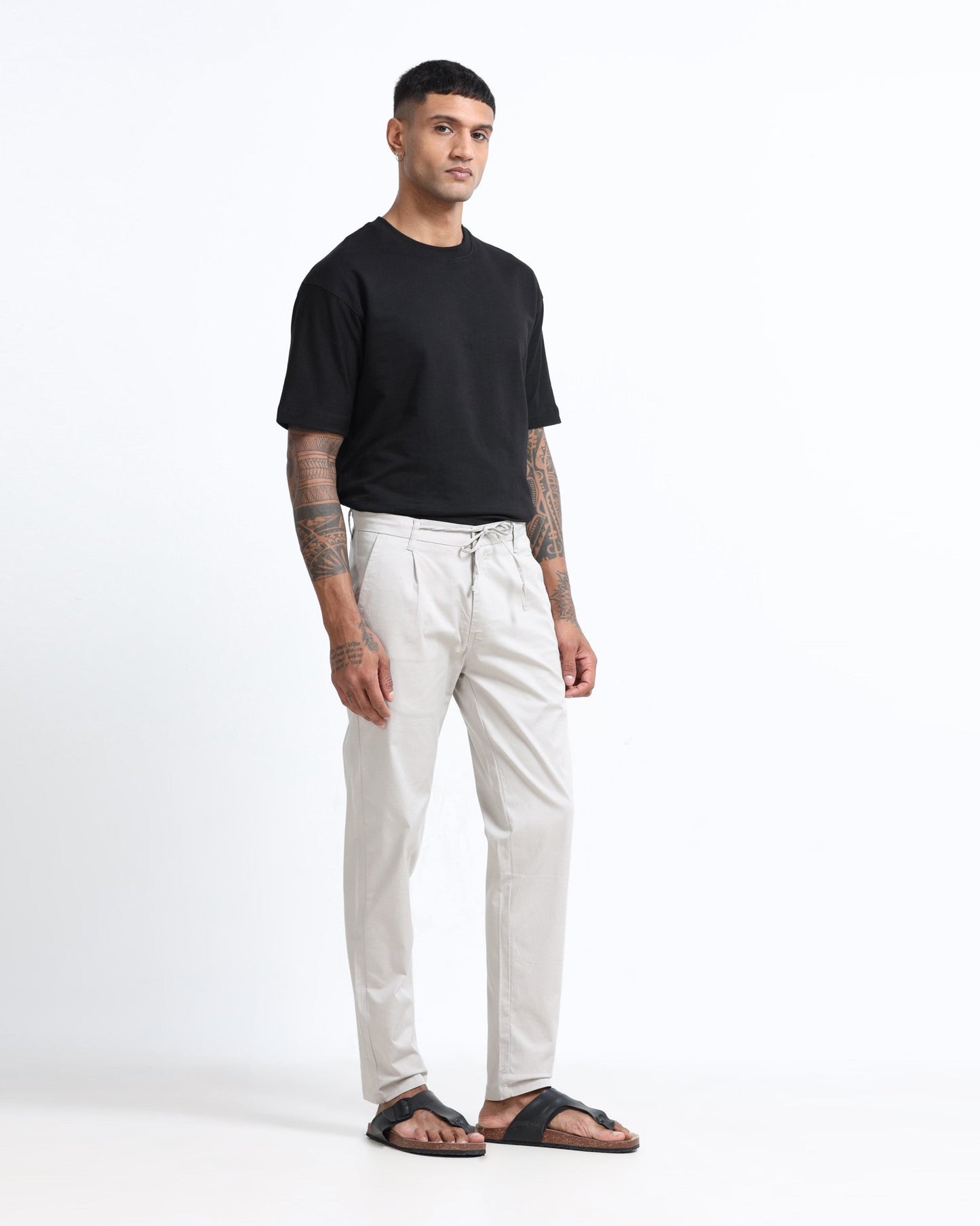 Airy Twill Trousers - Off White