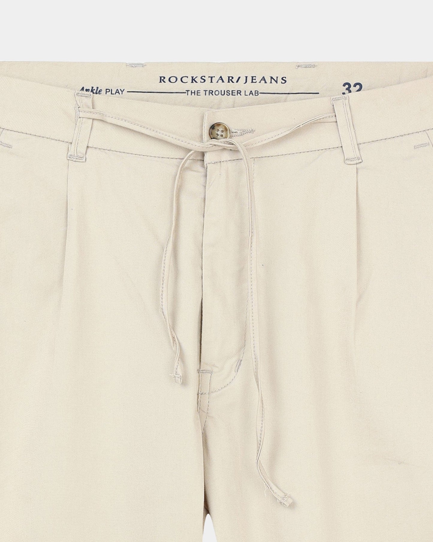 Airy Twill Trousers - Beige