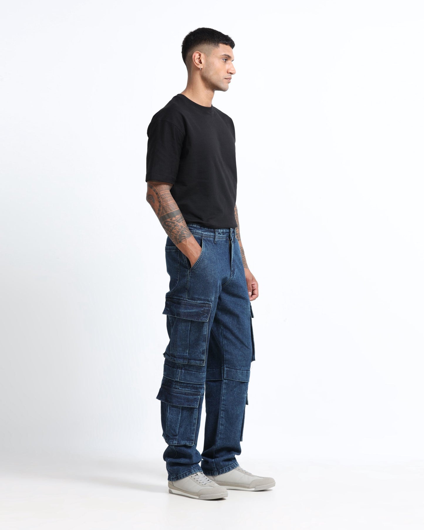 DREAM CHASER DARK BLUE DENIM - Relaxed fit