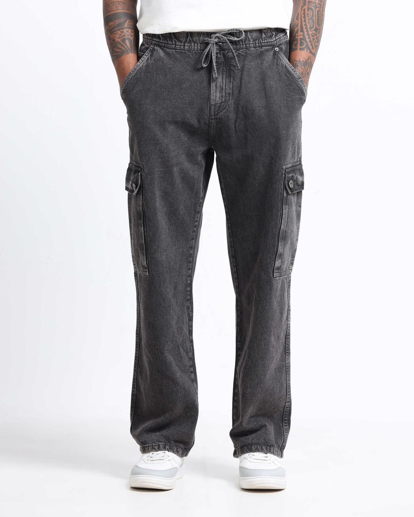 MAVERICK CHARCOAL DENIM - Relaxed fit