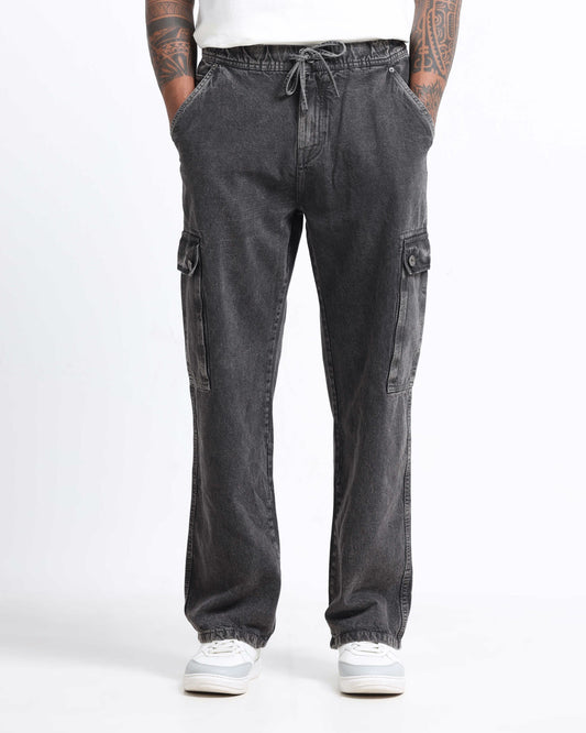 MAVERICK CHARCOAL DENIM - Relaxed fit