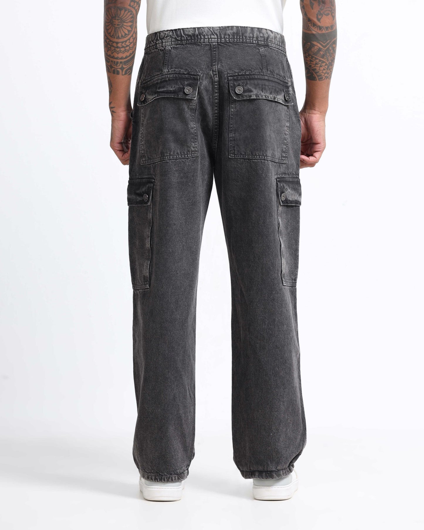 MAVERICK CHARCOAL DENIM - Relaxed fit