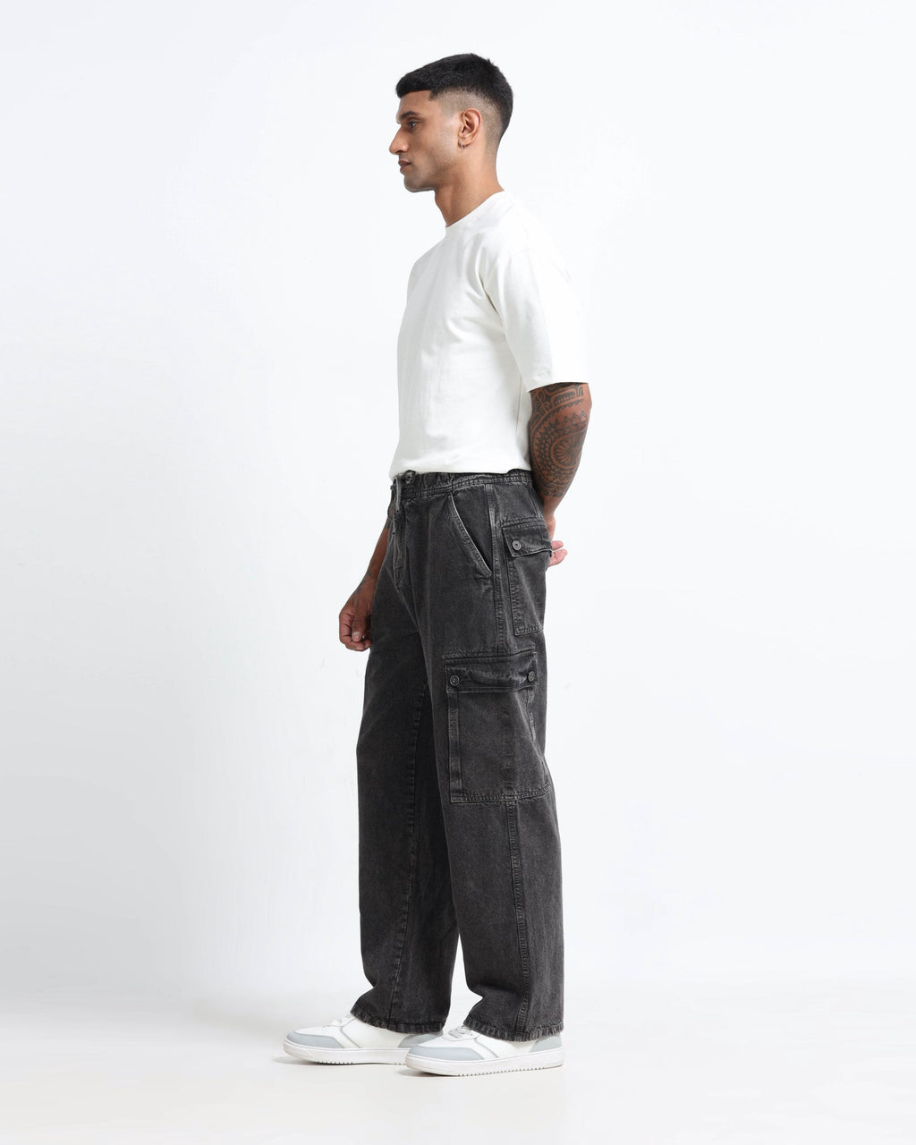 MAVERICK CHARCOAL DENIM - Relaxed fit
