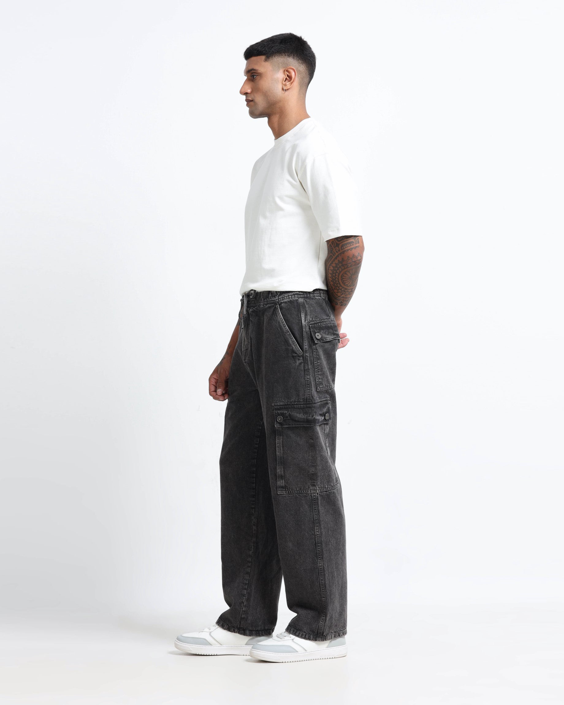 MAVERICK CHARCOAL DENIM - Relaxed fit