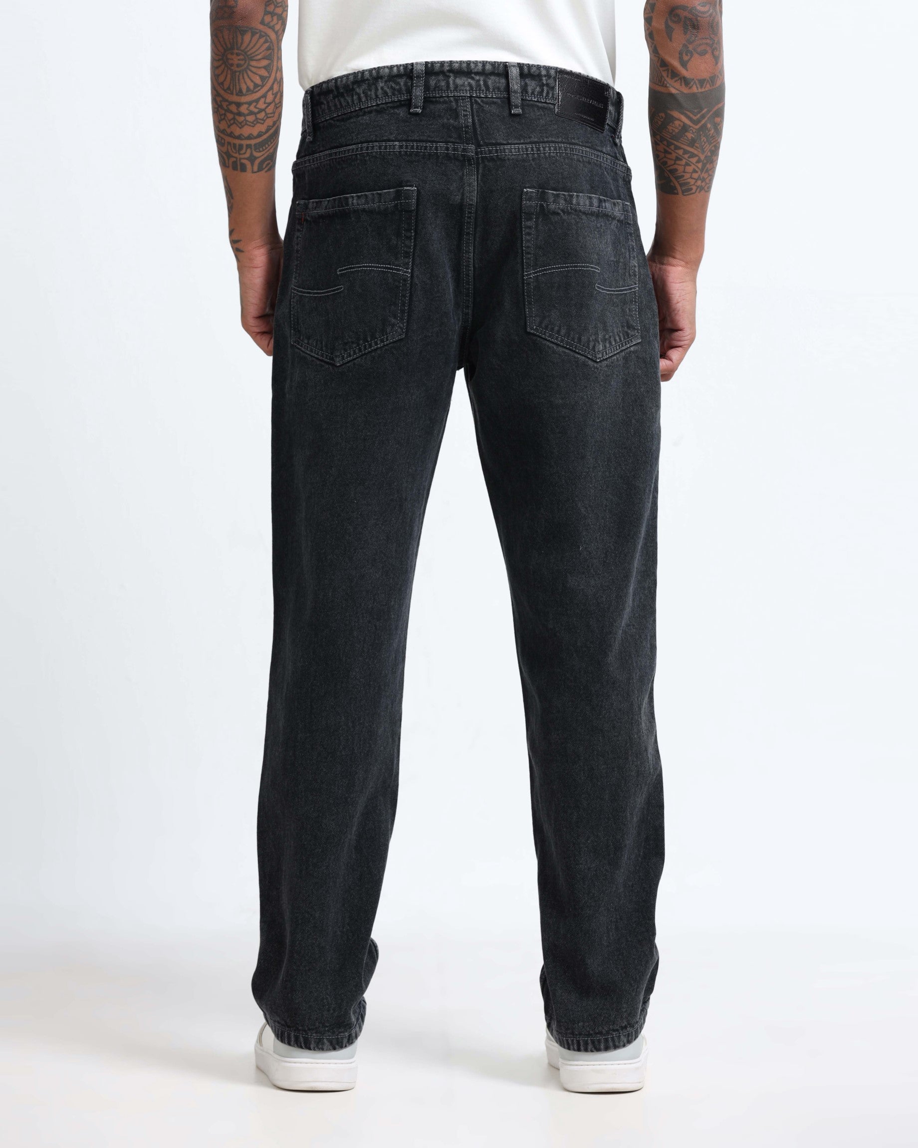 SIGNATURE CHARCOAL DENIM - Straight fit