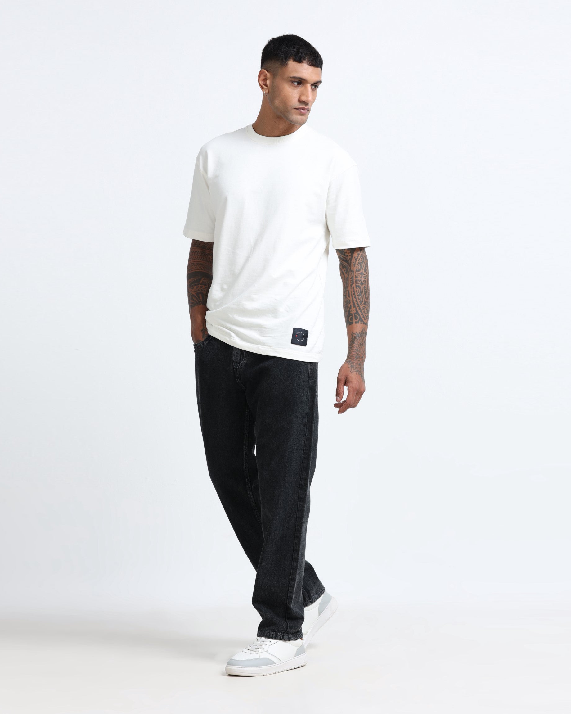 SIGNATURE CHARCOAL DENIM - Straight fit